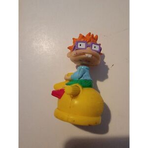 1998 Rugrats Chuckie on Rocking Horse Wind Up Action Figure Burger King